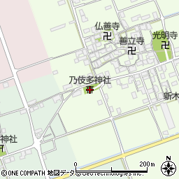 乃伎多神社周辺の地図