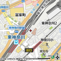 横浜水信シァルプラット　東神奈川店周辺の地図