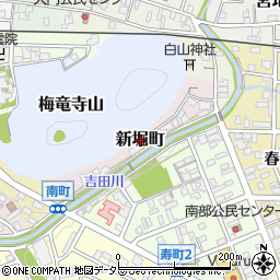 岐阜県関市新堀町周辺の地図