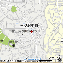 神奈川県横浜市神奈川区三ツ沢中町周辺の地図