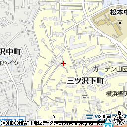 神奈川県横浜市神奈川区三ツ沢下町22周辺の地図