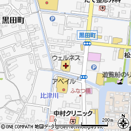 ウェルネス黒田店周辺の地図