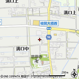 岐阜県岐阜市溝口中54周辺の地図