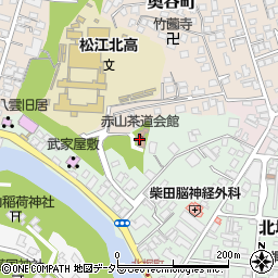 茶道会館周辺の地図