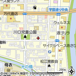島根県松江市学園1丁目11-27周辺の地図