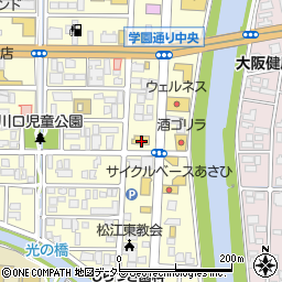 島根県松江市学園1丁目17-40周辺の地図