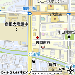 島根県松江市学園1丁目6-38周辺の地図