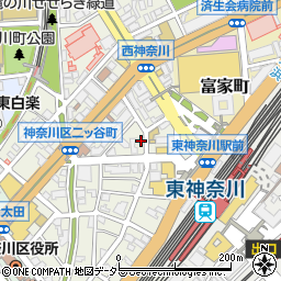 タイムズ西神奈川第１１駐車場周辺の地図