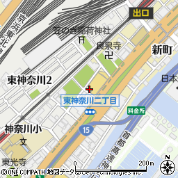 神奈川県横浜市神奈川区新町7周辺の地図