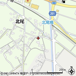鳥取県東伯郡北栄町北尾周辺の地図