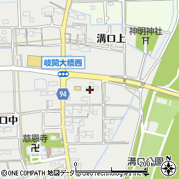 岐阜県岐阜市溝口中143周辺の地図