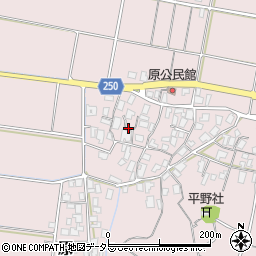 鳥取県東伯郡北栄町原周辺の地図