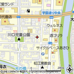 島根県松江市学園1丁目11-17周辺の地図