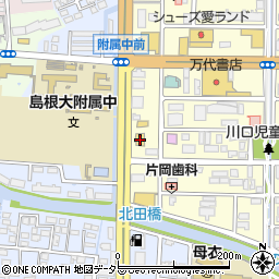 島根県松江市学園1丁目6-3周辺の地図