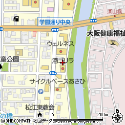 鈴花松江北店周辺の地図