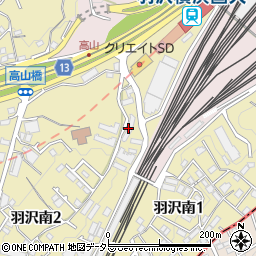 ライオンズマンション羽沢町第２周辺の地図