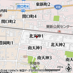 〒501-3917 岐阜県関市北天神の地図