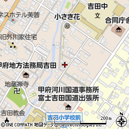 自衛隊上吉田官舎周辺の地図