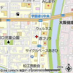 島根県松江市学園1丁目17-32周辺の地図