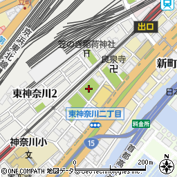 神奈川通公園周辺の地図