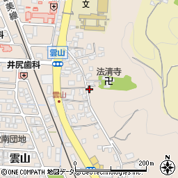雲山公民館周辺の地図