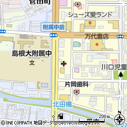 島根県松江市学園1丁目6-6周辺の地図