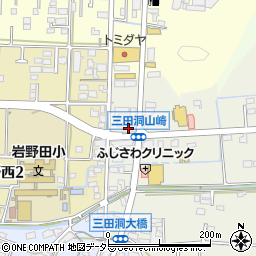 岐阜信用金庫三田洞支店周辺の地図