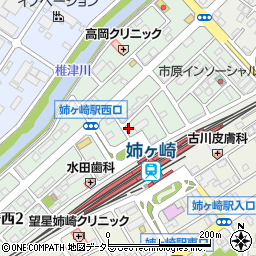 カフェバーK 姉崎本店周辺の地図