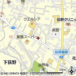 神奈川県厚木市下荻野440-7周辺の地図