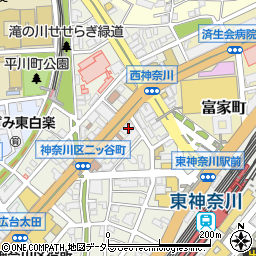 神奈川県横浜市神奈川区西神奈川周辺の地図