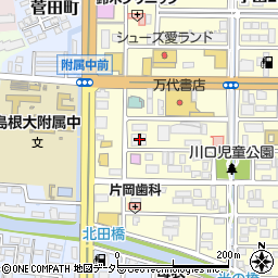 島根県松江市学園1丁目7-10周辺の地図