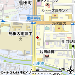 島根県松江市学園1丁目6-7周辺の地図