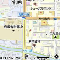 島根県松江市学園1丁目6-8周辺の地図