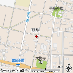 岐阜県加茂郡富加町羽生1315-1周辺の地図
