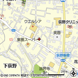 神奈川県厚木市下荻野440-14周辺の地図