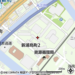 神奈川県横浜市神奈川区新浦島町周辺の地図