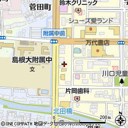 島根県松江市学園1丁目6周辺の地図