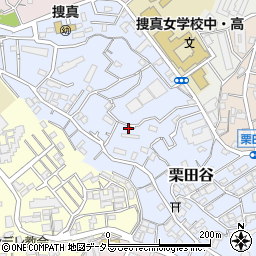 栗田谷29池田邸☆akippa駐車場周辺の地図