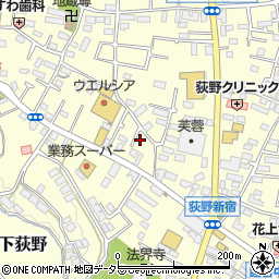 神奈川県厚木市下荻野440-16周辺の地図