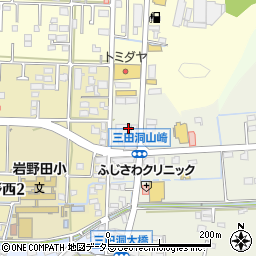 十六銀行三田洞支店周辺の地図