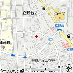神奈川県座間市立野台周辺の地図