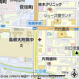 島根県松江市学園1丁目6-12周辺の地図