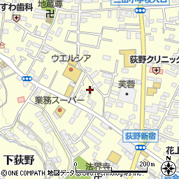 神奈川県厚木市下荻野440-12周辺の地図