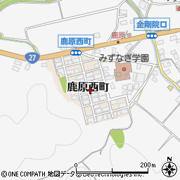 京都府舞鶴市鹿原西町周辺の地図