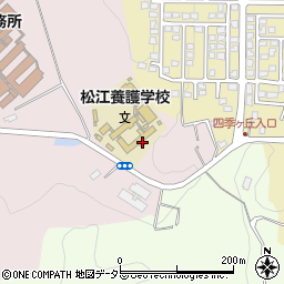 島根県立松江養護学校高等部職員室周辺の地図