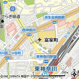 北陸銀行横浜支店周辺の地図