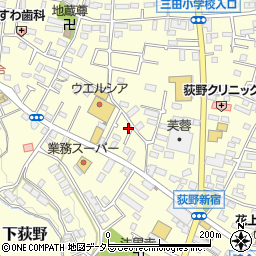 神奈川県厚木市下荻野440-11周辺の地図