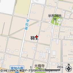 岐阜県加茂郡富加町羽生1317-1周辺の地図
