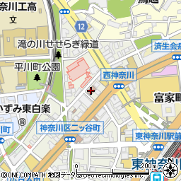 神奈川簡易裁判所周辺の地図