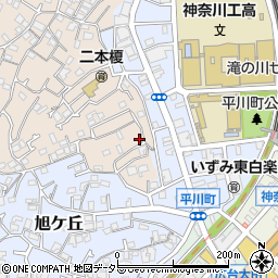 神奈川県横浜市神奈川区二本榎3-3周辺の地図